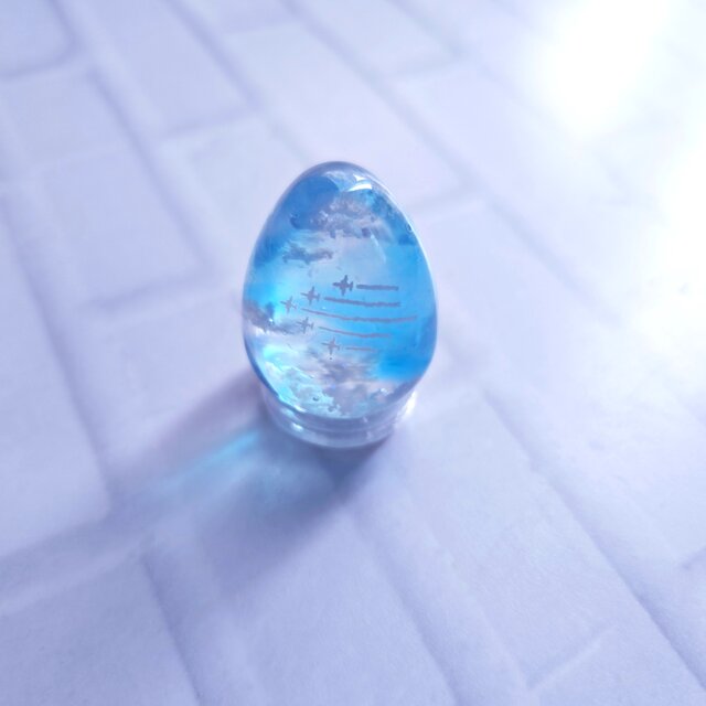 空レジン】*｡・+ブルーインパルス+・｡*【雲レジン】 | iichi 日々の