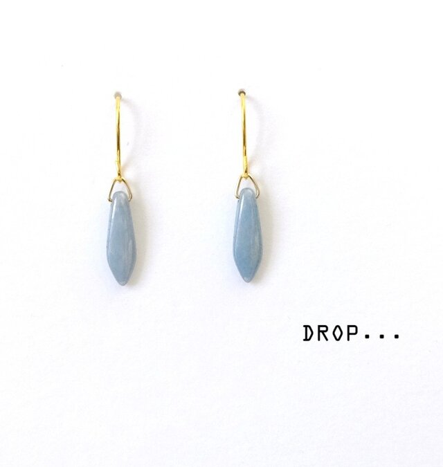 d90-26【わすれなぐさ】チェコダガーのシンプルピアス（パーツ変更可能）