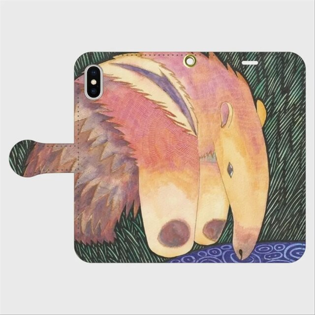 見つめる先に｜オオアリクイ・バルネモフ｜帯あり手帳型ケース