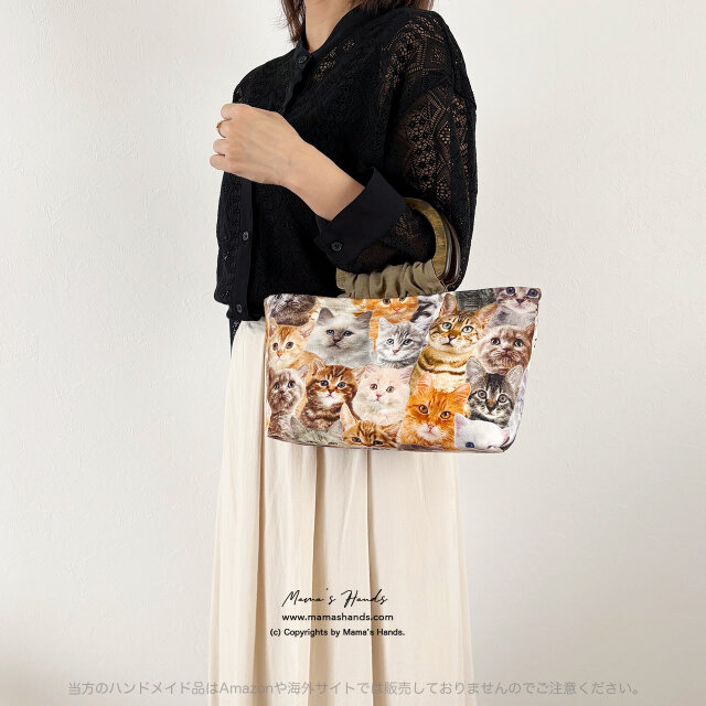 ねこねこ様オーダー♡おとぎの国の猫と仲間たち♡ハンドメイド ねこねこ様オーダーページ♡おとぎの国の猫と仲間たち♡トートバッグ