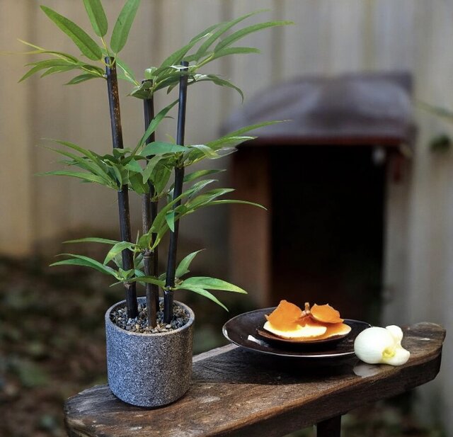 光触媒 人工観葉植物 ウォールグリーン フェイクグリーン 黒竹