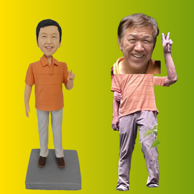 人形作り フィギュア 自分 父、父の日、祖父、誕生日、還暦祝い、退職祝い、手作りプレゼント、古希、喜寿、傘寿、卒寿