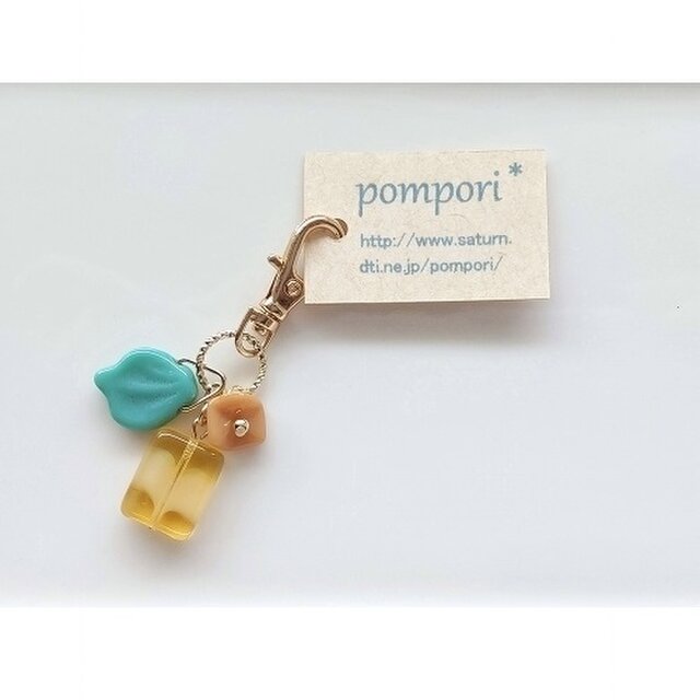 べっこうと葉っぱのミニチャーム（3type)