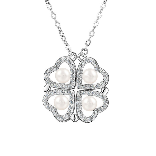 レア E.T. ネックレス バッジ セット 未使用 aquagarage 2連オーバルチェーンネックレス レディース シルバー