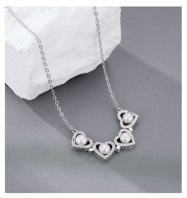 週末価格♡ホワイトピンク×silver製 本真珠ネックレス ムーンレーベル 公式] パール ネックレス レディース あこや真珠