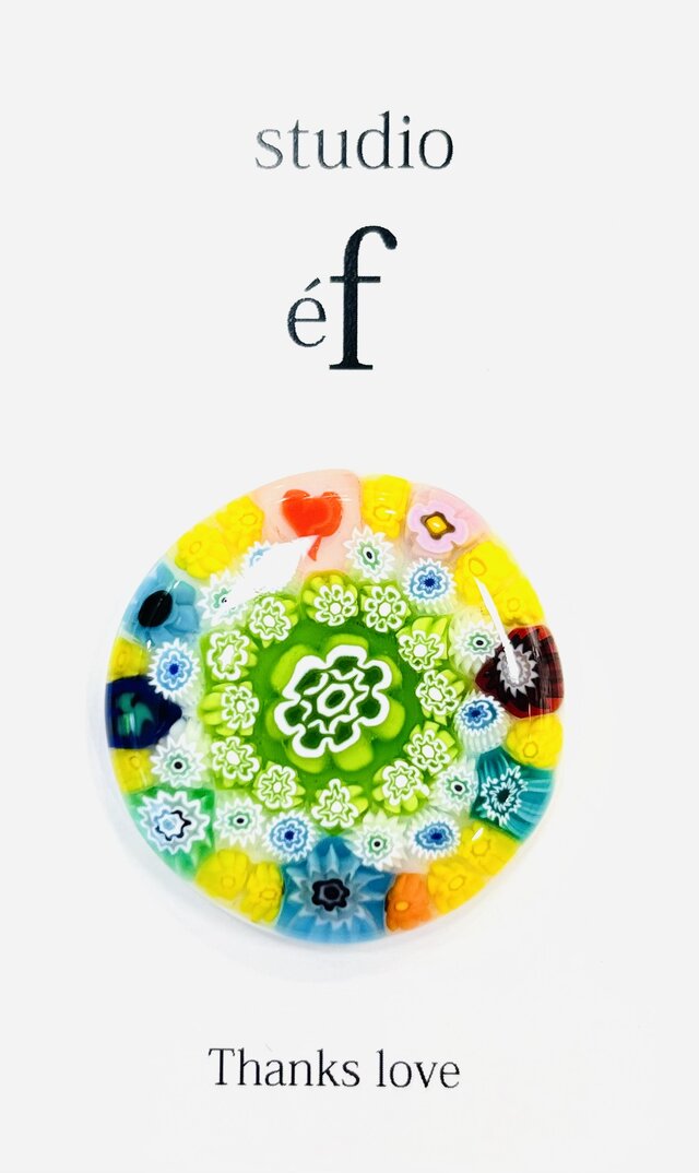 3月ガラス細工【ゴルフマーカー・髪飾り・ヘアゴム】：弥生：やよい