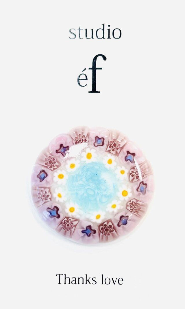 4月ガラス細工【髪飾り・ヘアゴム・ゴルフマーカー】卯月：うづき