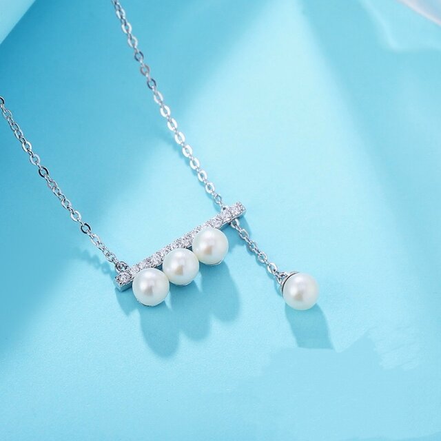 揺らぎ・S925純銀 天然パール ネックレス | iichi 日々の暮らしを