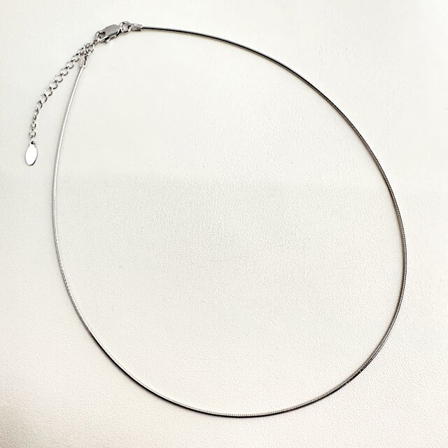 Omega Choker Necklace 38-43㎝ silver925+pt coating