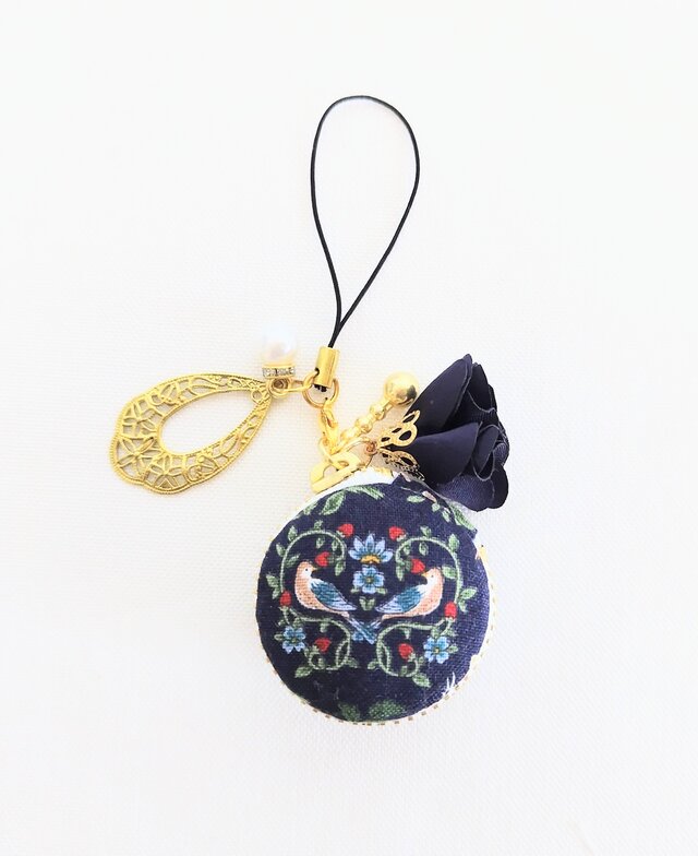 北欧の森マカロンポーチ(小鳥）