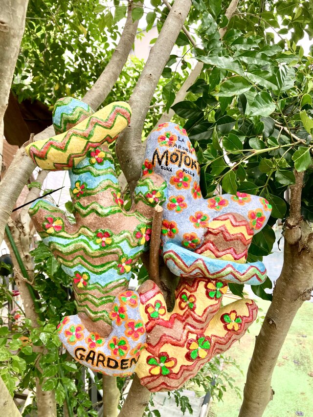 植木鉢 セメント サボテン風壁掛けオブジェ手作り | iichi 日々の