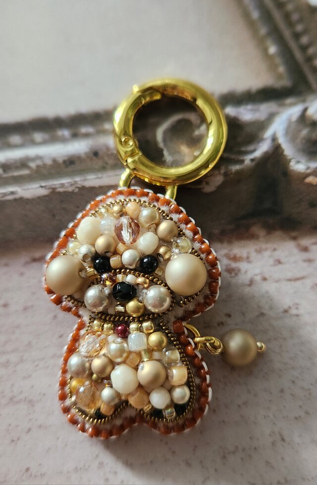 きらきらトイプードルさんのミニバッグチャーム