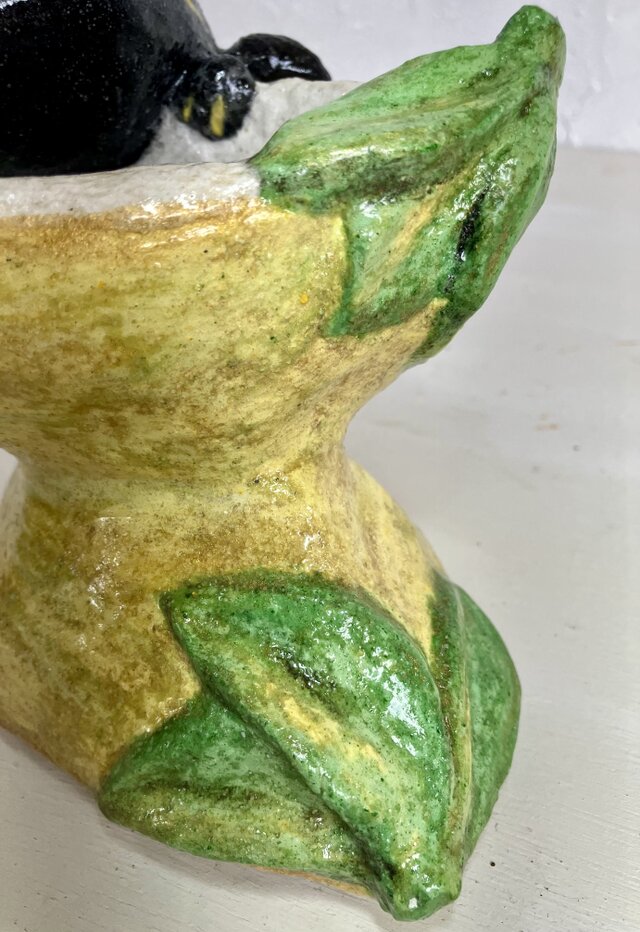 植木鉢 セメント ミニサイズ猫 レモン形プランターオブジェ手作り