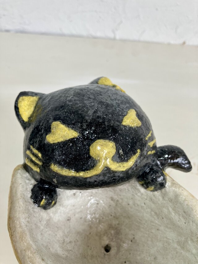 植木鉢 セメント ミニサイズ猫 レモン形プランターオブジェ手作り