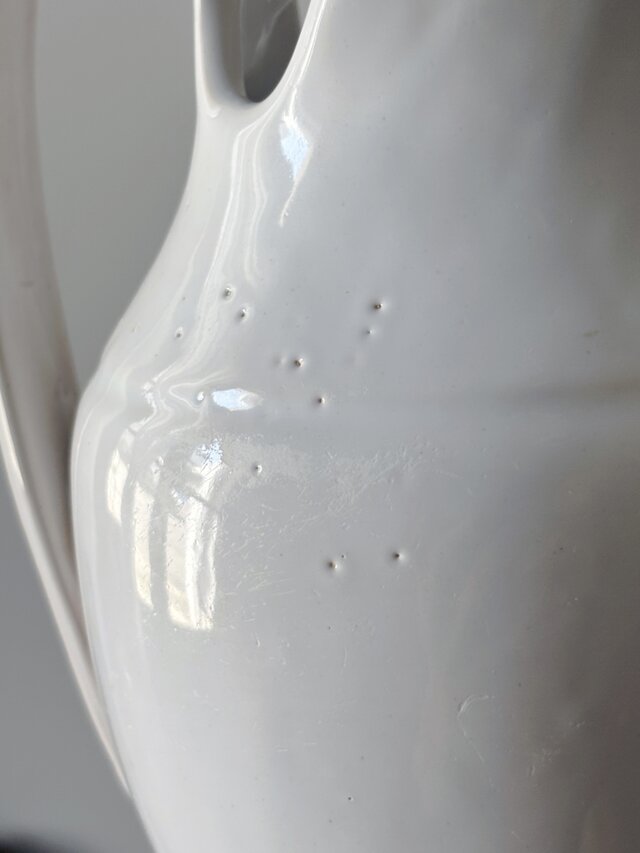 白釉 ピシェ エギエール h24.5cm ムスティエ もしくは リュネヴィル