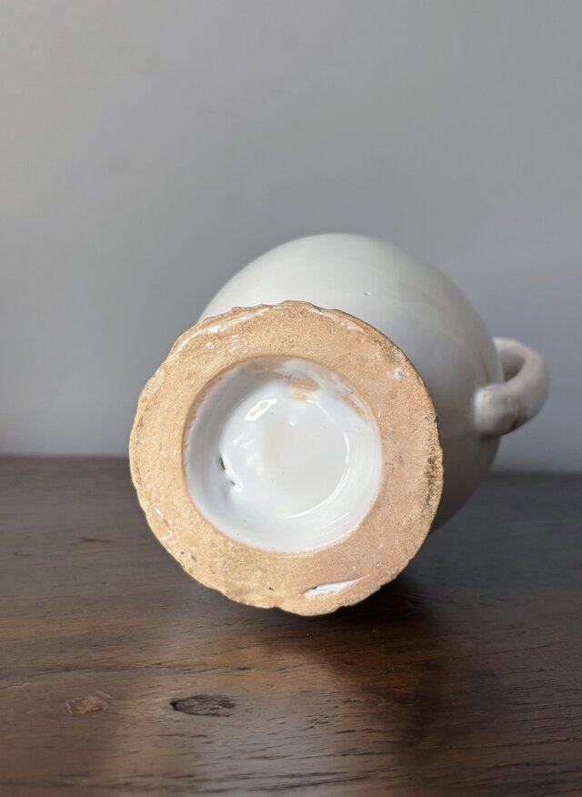 白釉 ピシェ エギエール h24.5cm ムスティエ もしくは リュネヴィル