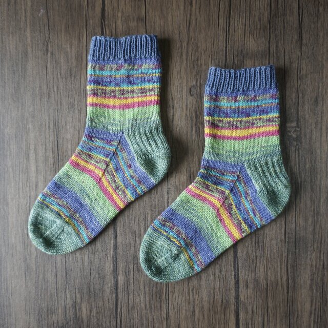 手編みの靴下
