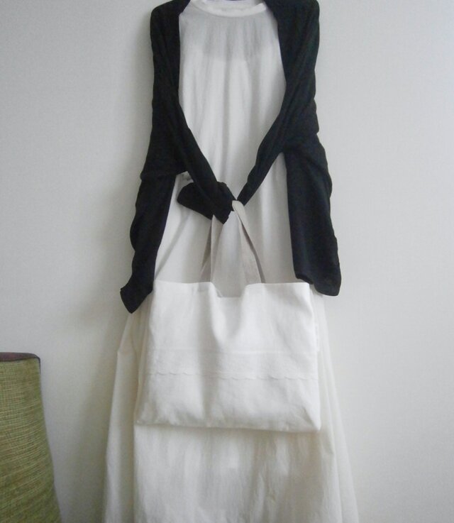 刺繍lace×linen  ToteBag