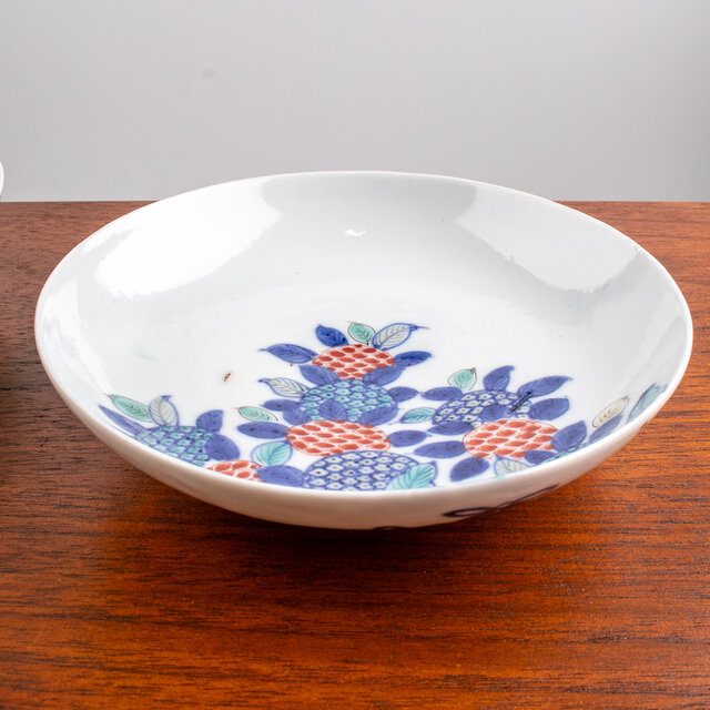 鍋島 色絵 紫陽花文 中皿 江戸後期 | iichi 日々の暮らしを