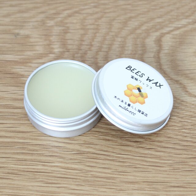 蜜蝋ワックス 60g BEESWAX 蜜蝋クリーム 蜜蝋 ワックス ミツロウ 無垢材 オイル塗装 革製品 床