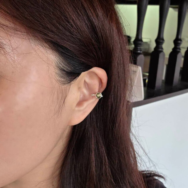 labradorite　ear cuff b 【Silver925】