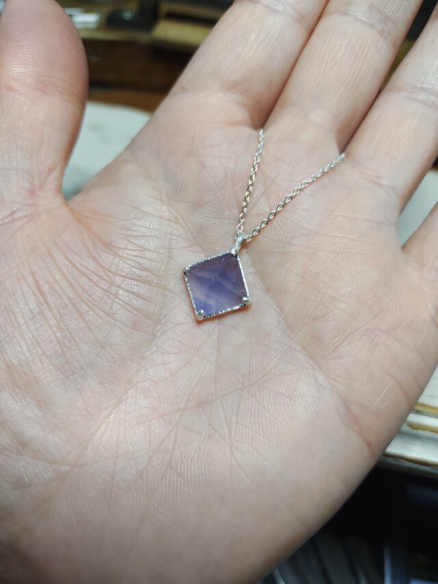 ブルーフローライト＊925 pendant top | iichi 日々の暮らしを心地よく