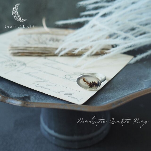 流れや宇宙に身を委ねる大切さを教えてくれるデンドリティッククォーツ（デンドライト）のシルバーリング