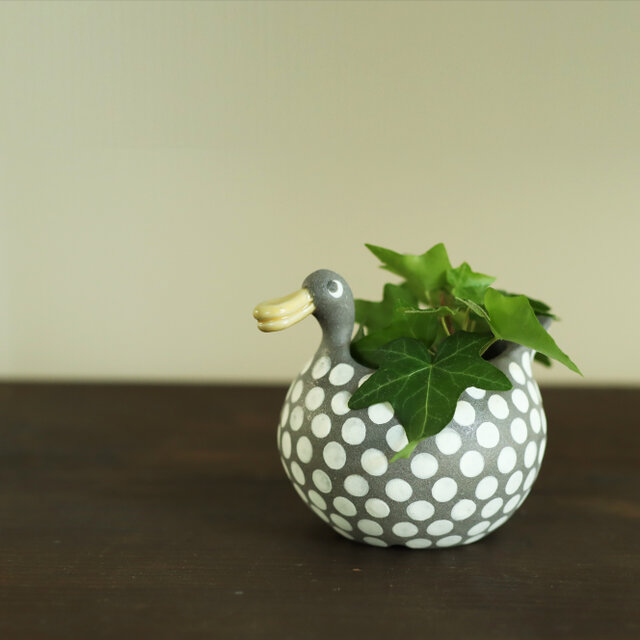 渡り鳥 / ドット（小）植木鉢 | iichi 日々の暮らしを心地よくする