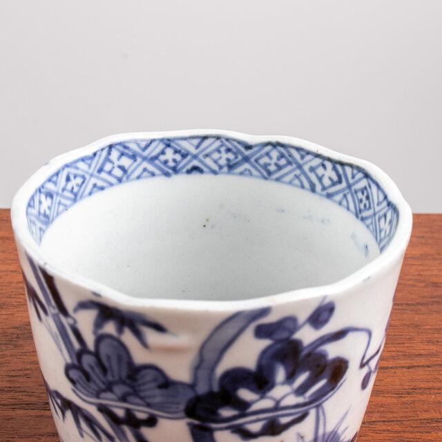 古伊万里 染付 松竹梅文 輪花蕎麦猪口 江戸後期 | iichi 日々の