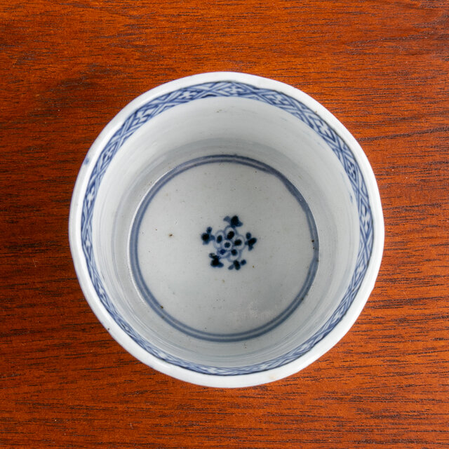 古伊万里 染付 松竹梅文 輪花蕎麦猪口 江戸後期 | iichi 日々の