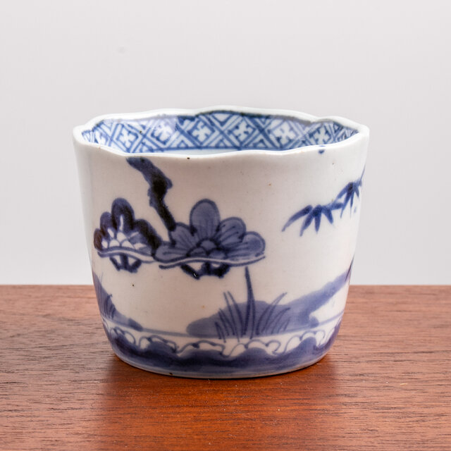 古伊万里 染付 松竹梅文 輪花蕎麦猪口 江戸後期 | iichi 日々の