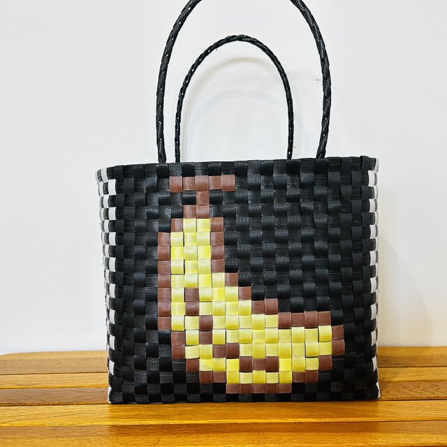 チンパンジー 猿☆お散歩バック☆プラかご☆エコバッグ プラバッグ