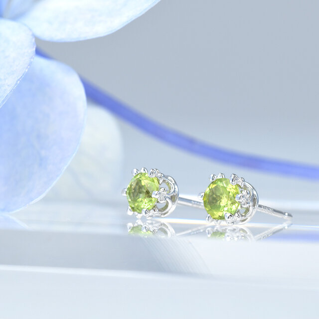 K18 ペリドット ピアス CJ038CIBSN | iichi 日々の暮らしを心地よく