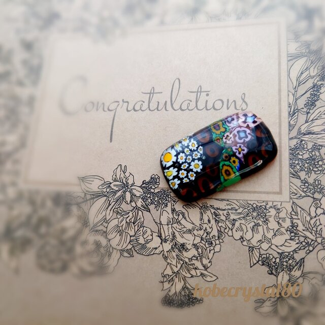 ヴェネチアンガラス帯留め大10618TK1