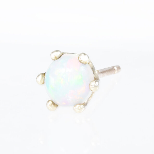 K10 オパール ピアス シングル(片)  CJ040CIBSN
