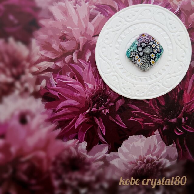 ヴェネチアンガラス帯留め 20214GK3