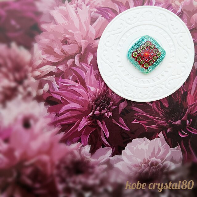 ヴェネチアンガラス帯留め 20214GK4