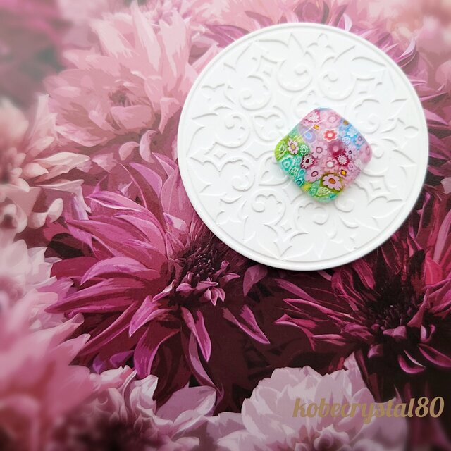 ヴェネチアンガラス帯留め 10618GK1