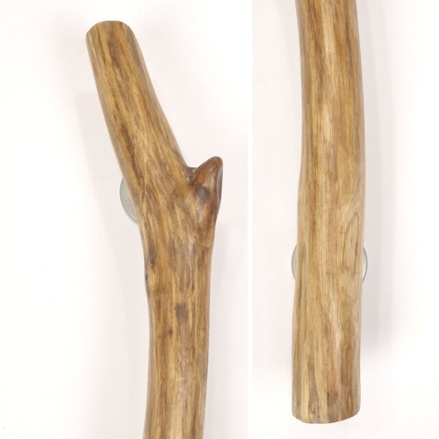 温泉流木】曲がりながら枝分かれのある流木ドアハンドル・手すり 木製