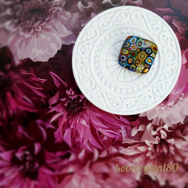 ヴェネチアンガラス帯留め 10206GK3