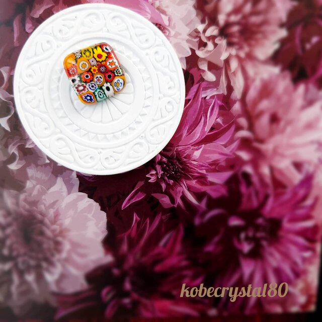 ヴェネチアンガラス帯留め 10206GK6