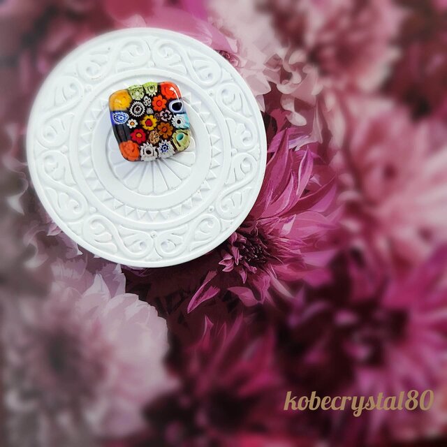 ヴェネチアンガラス帯留め 10206GK7