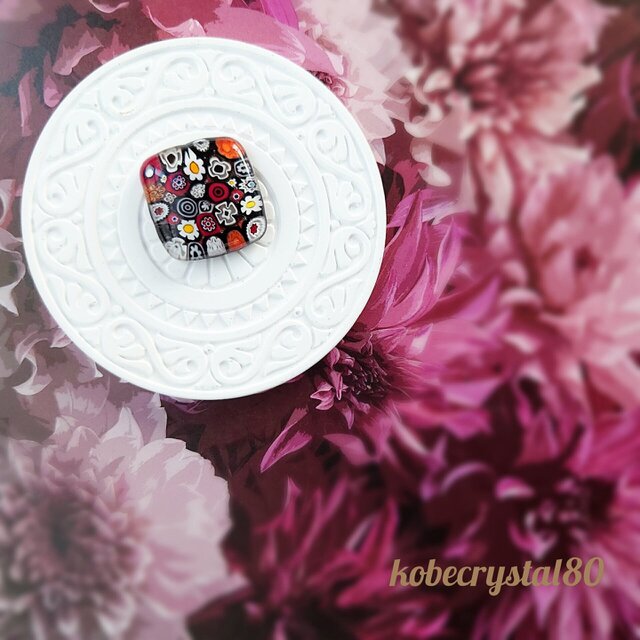 ヴェネチアンガラス帯留め 10206GK8