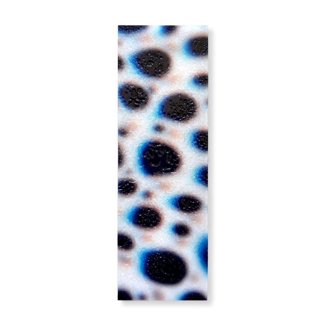 抽象画のかけら 栞　墨 × 和紙 × プラスチック加工｜12.5×4cm