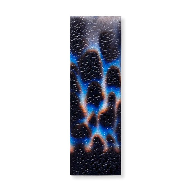 抽象画のかけら 栞　墨 × 和紙 × プラスチック加工｜12.5×4cm