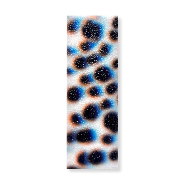 抽象画のかけら 栞　墨 × 和紙 × プラスチック加工｜12.5×4cm