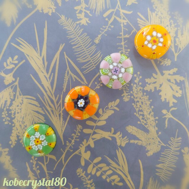 ヴェネチアンガラス帯留め