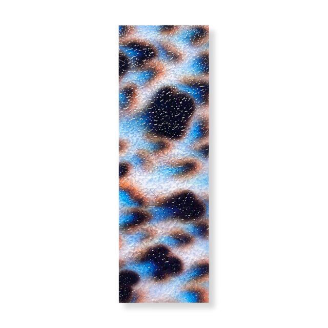 抽象画のかけら 栞　墨 × 和紙 × プラスチック加工｜12.5×4cm