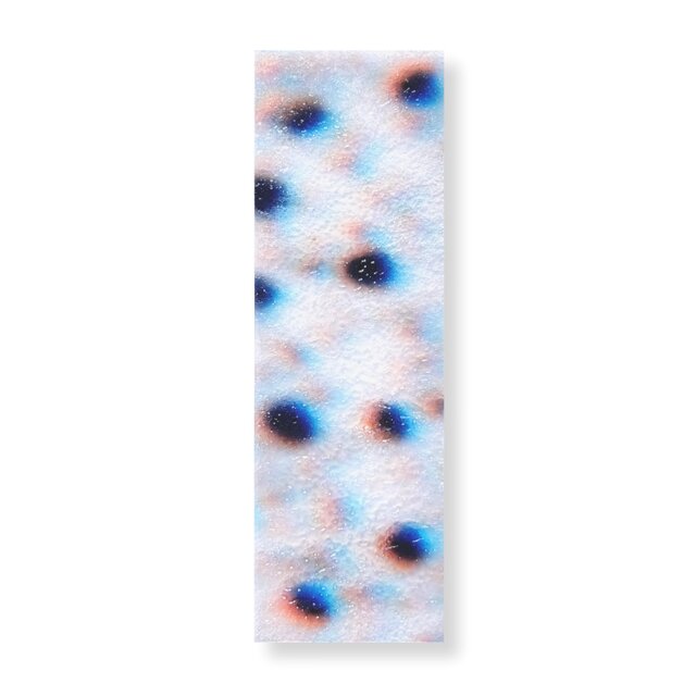 抽象画のかけら 栞　墨 × 和紙 × プラスチック加工｜12.5×4cm