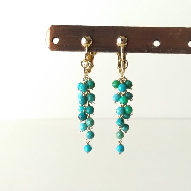 ターコイズシャワーイヤリング